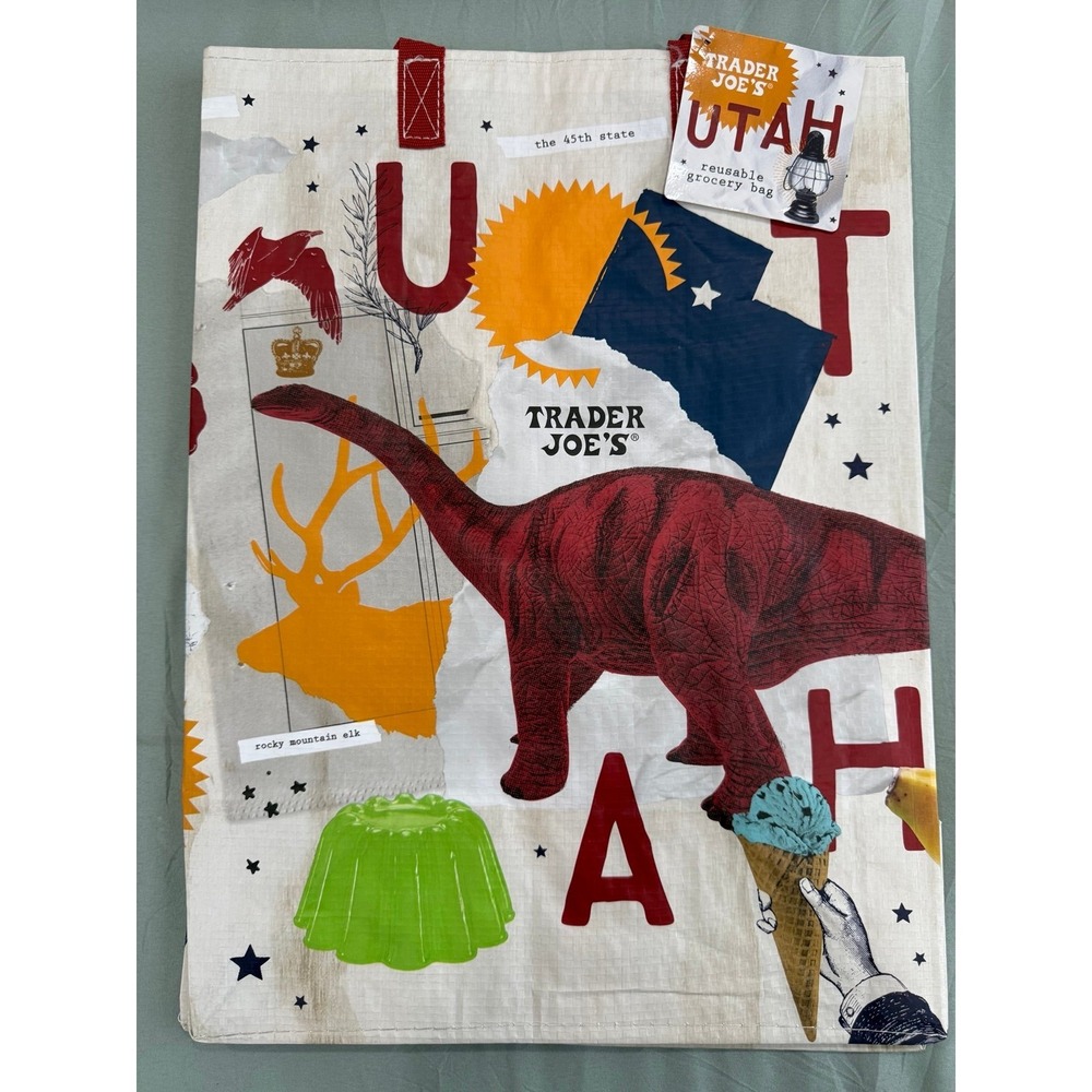 Trader Joe's Utah Reusable‎ Tote Bag State Theme Arches Desert Design (2024)